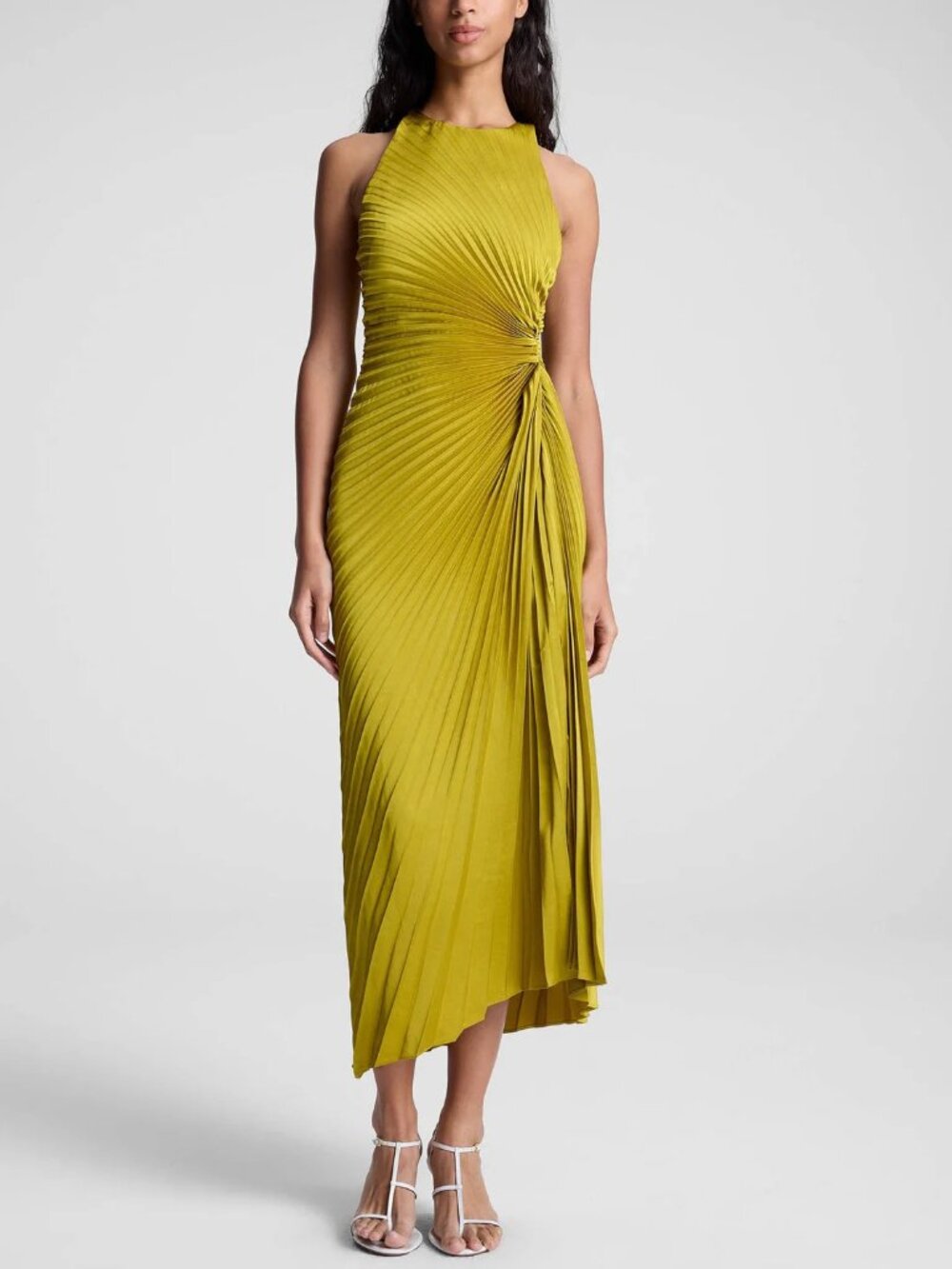NEW A.L.C. Reagan Asymmetric Pleat Dress,  SIZE 2 - Picture 2 of 9